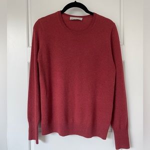 Everlane Crewneck Cashmere Sweater Sz S color Carmine